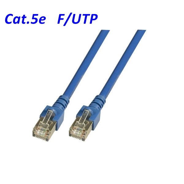 Cat.5 Patchkabel F-UTP blau