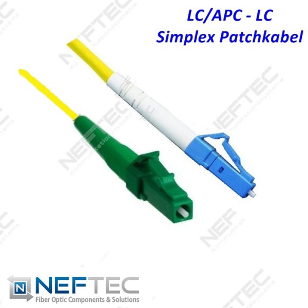 LC/APC - LC Simplex Patchkabel Singlemode